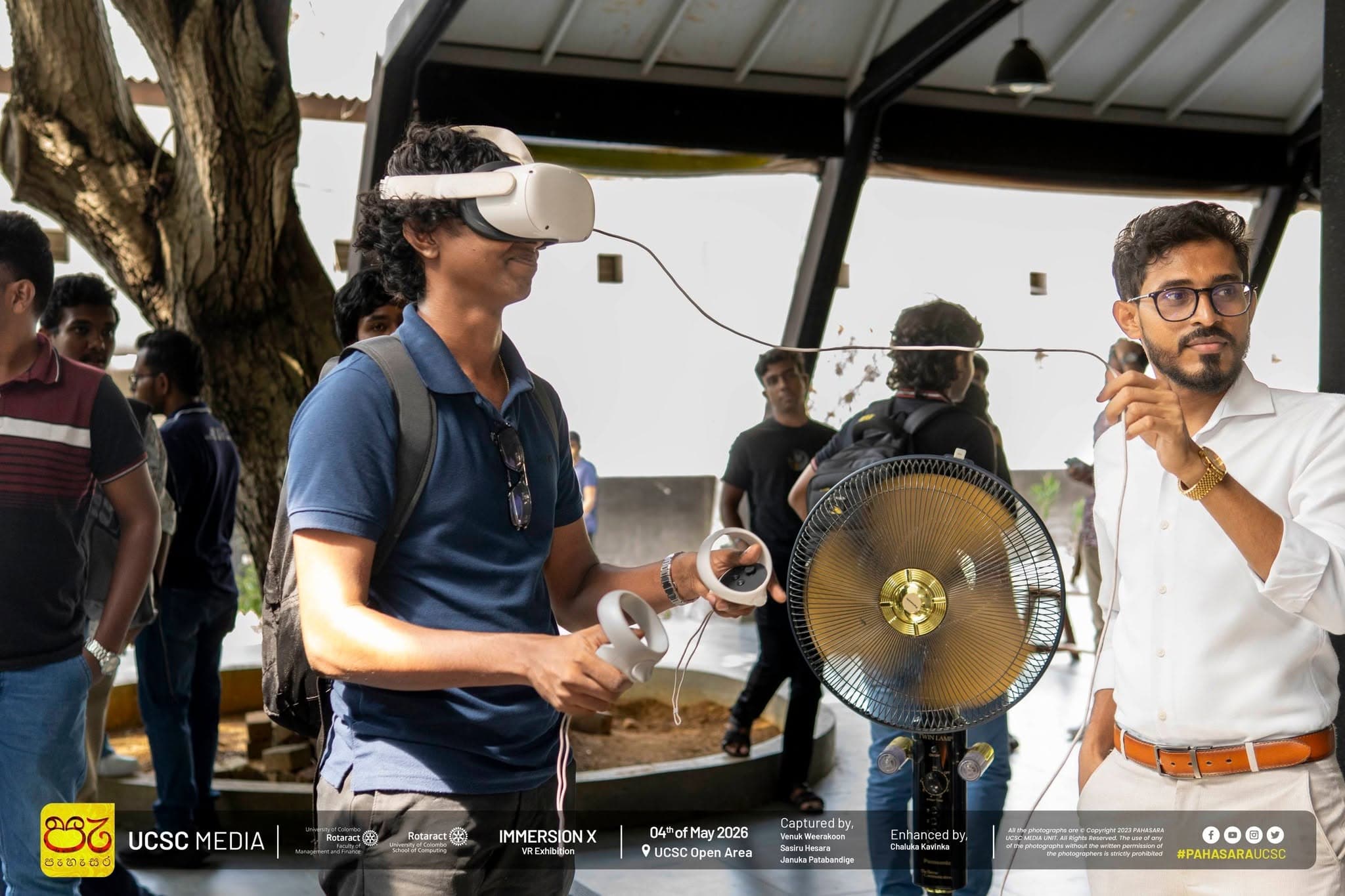 Visitor experiencing a VR project at Immersion X